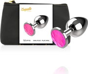 Coquette Anal Plug Metal Pink  Color Size M 3.5 X 8cm 