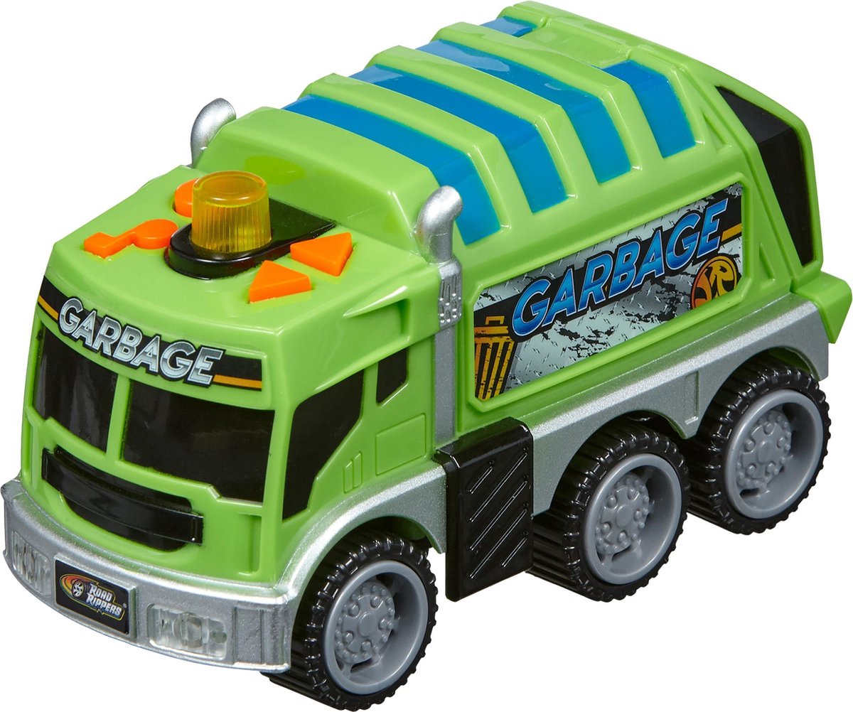 Nikko - Road Rippers Auto Rush en Rescue: vuilniswagen 13 cm