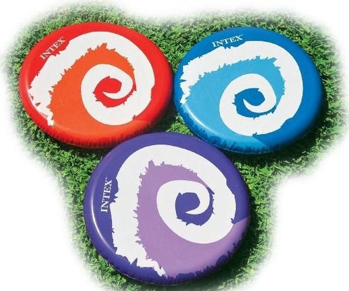 Intex - Opblaasbare frisbee - Set van 3