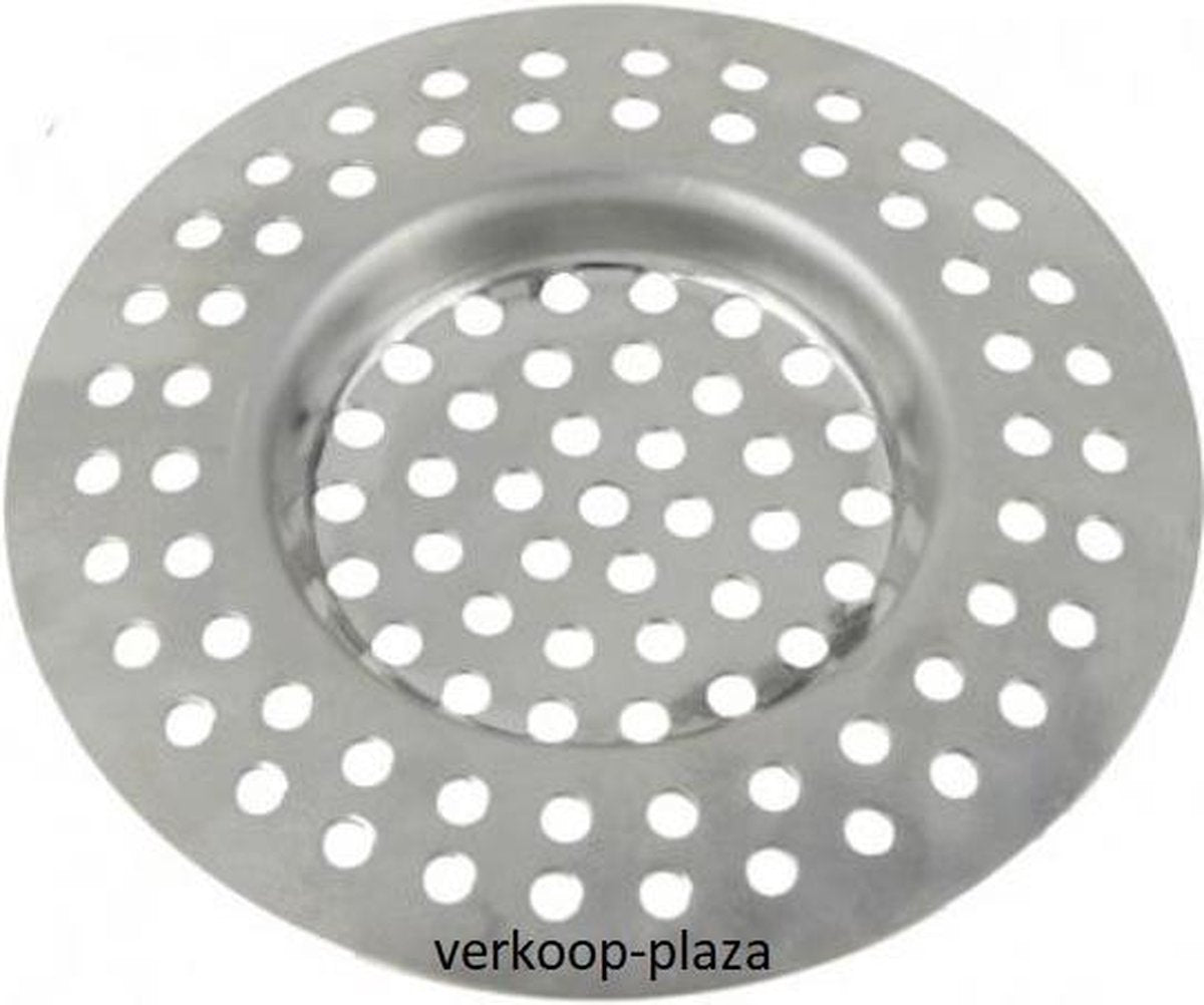 Gootsteen zeef 1 stuks  RVS buitenmaat 7.5 cm binnenmaat 4.5 cm
