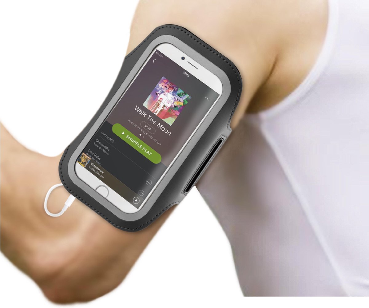 BeHello Universele Sportarmband Maat XL - Zwart
