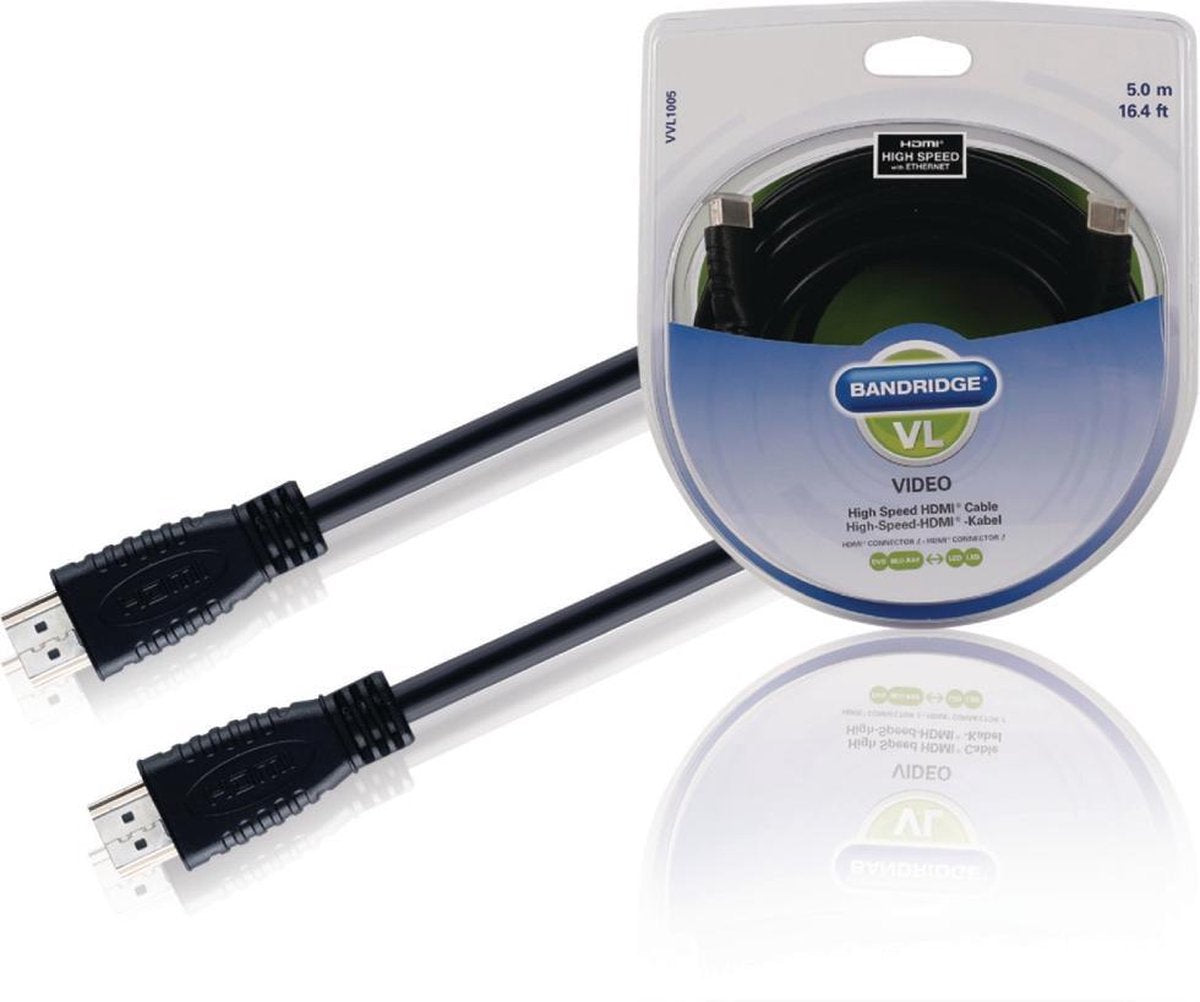 Bandridge Vvl1005 Hdmi-hogesnelheidskabel 5.0 M