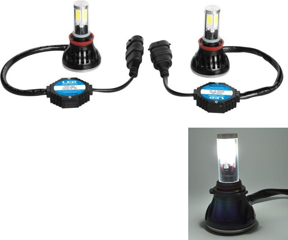 2 STKS H8 / H9 / H11-5HL-40W 4000lm / 6000K Auto LED-koplamp