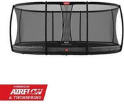 Trampoline BERG Grand Champion InGround 470 x 310 Grey + Safety Net Deluxe