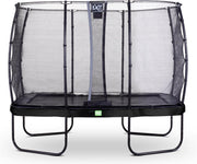 Trampoline EXIT Elegant - 214x366cm met veiligheidsnet Economy - zwart