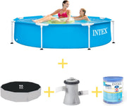 Intex Zwembad - Metal Frame - 244 x 51 cm - Inclusief Solarzeil
