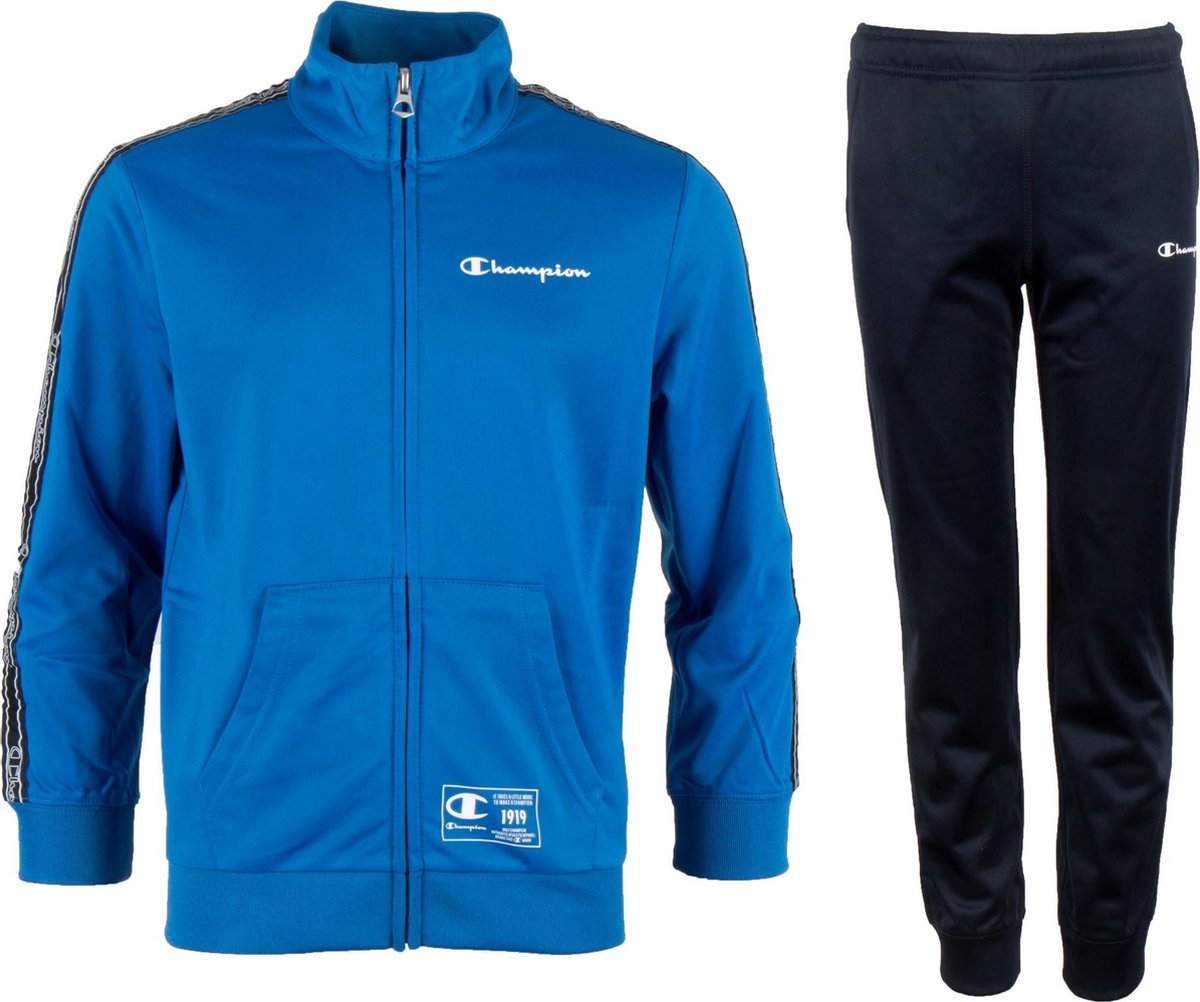 Champion Champion Legacy Trainingspak - Maat 164  - Unisex - blauw/zwart