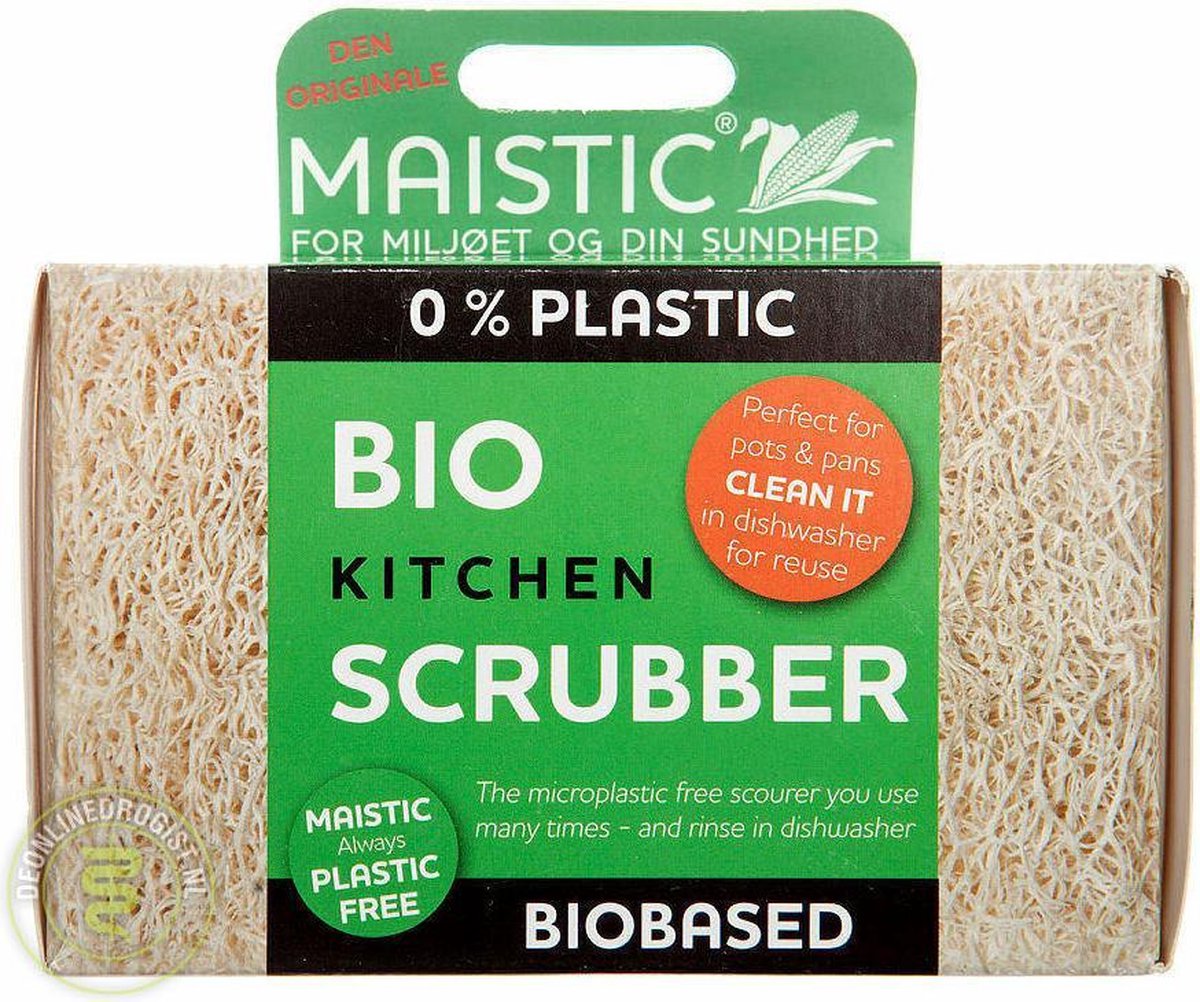 Plasticvrije (schuur-)spons