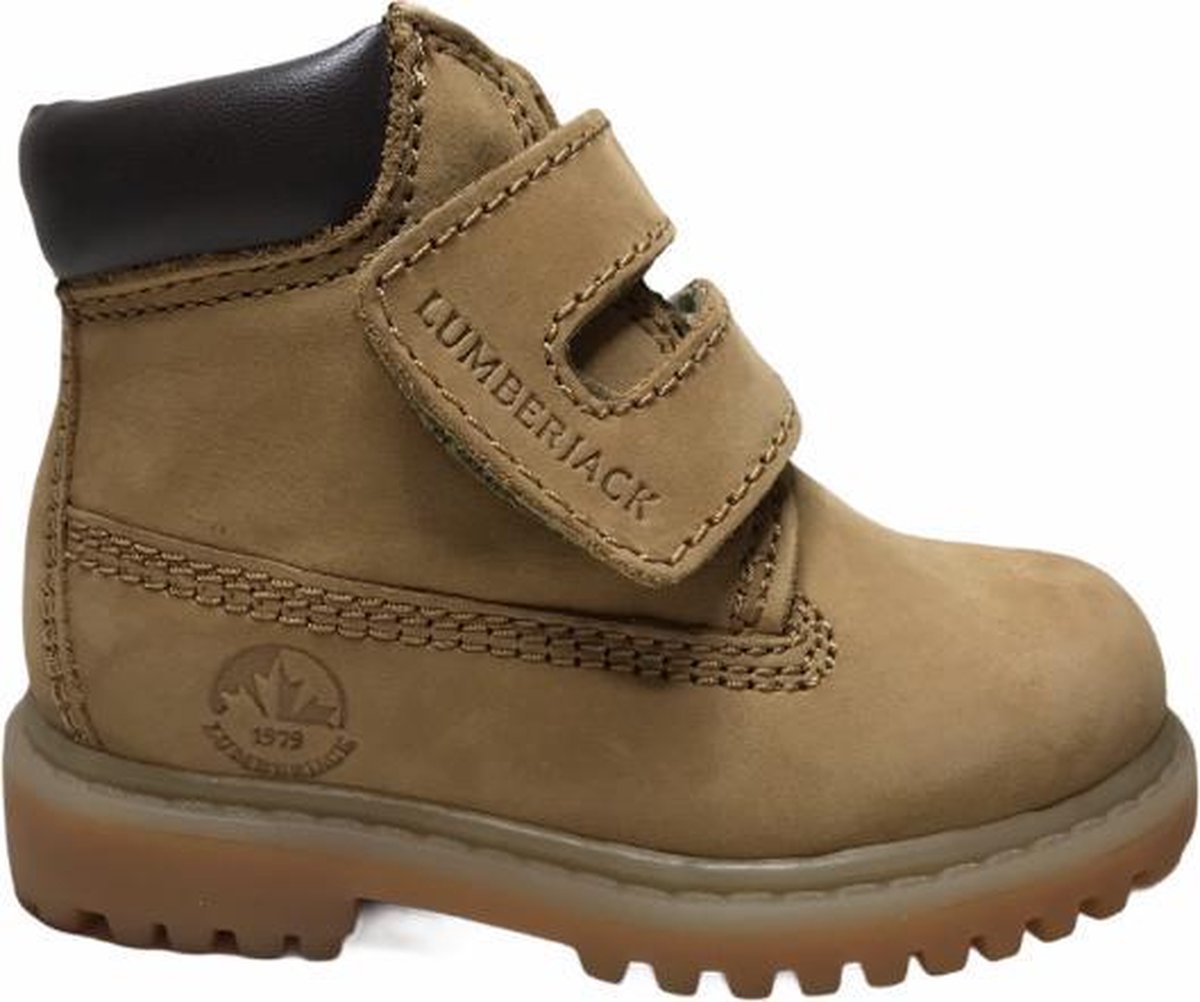 Lumberjack velcro timber bottine Little  geel bruin mt 25