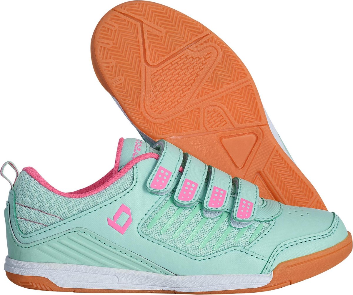 Brabo Velcro Indoor Dames Hockeyschoenen - Light Green - Maat 35