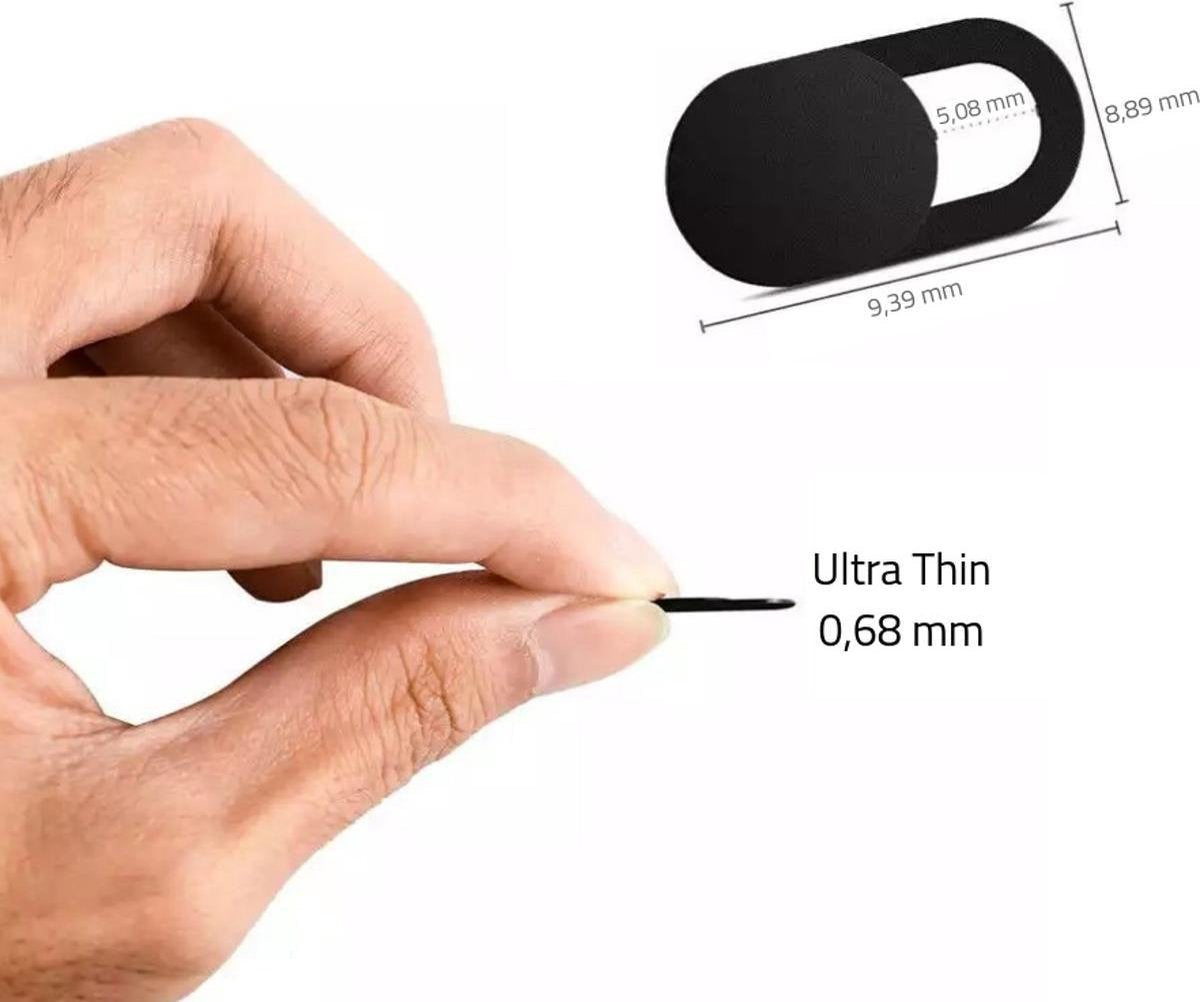 Sinji Universele Webcam Cover - Dun En Goedkoop - Geschikt voor Smartphones/Macbook/Ipad - Privacy Protection Slider - Ultra-thin - 3 Stuks