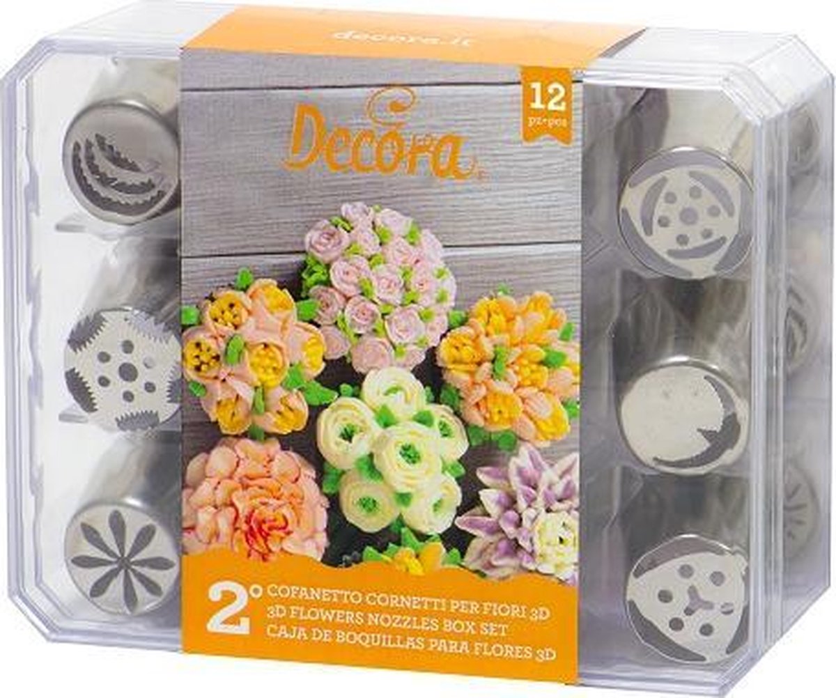 Spuitmondjes 3D - Boeket - Set 2 - Decora