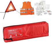 Auto Combi Set 3 in 1 - Veiligheid en EHBO Kit - Gevarendriehoek - Veiligheidsvest - Verbandtrommel