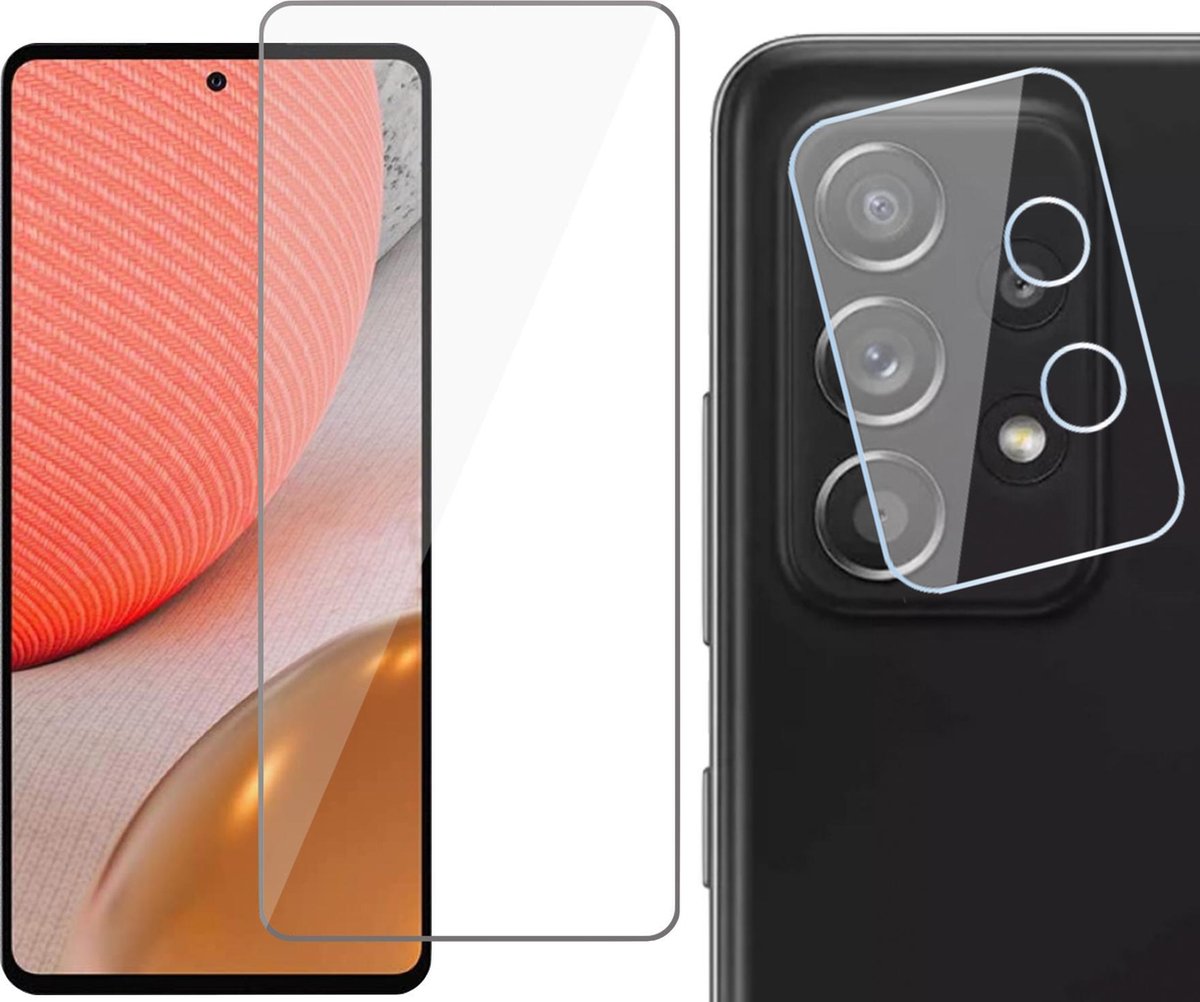 Beschermglas Samsung A72 Screenprotector - Samsung Galaxy A72 Screen Protector Glas en Samsung A72 Screenprotector Camera