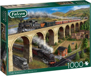 Puzzel - Iconische Viaduct met Stoomtreinen - 1000 stukjes - Deluxe Editie