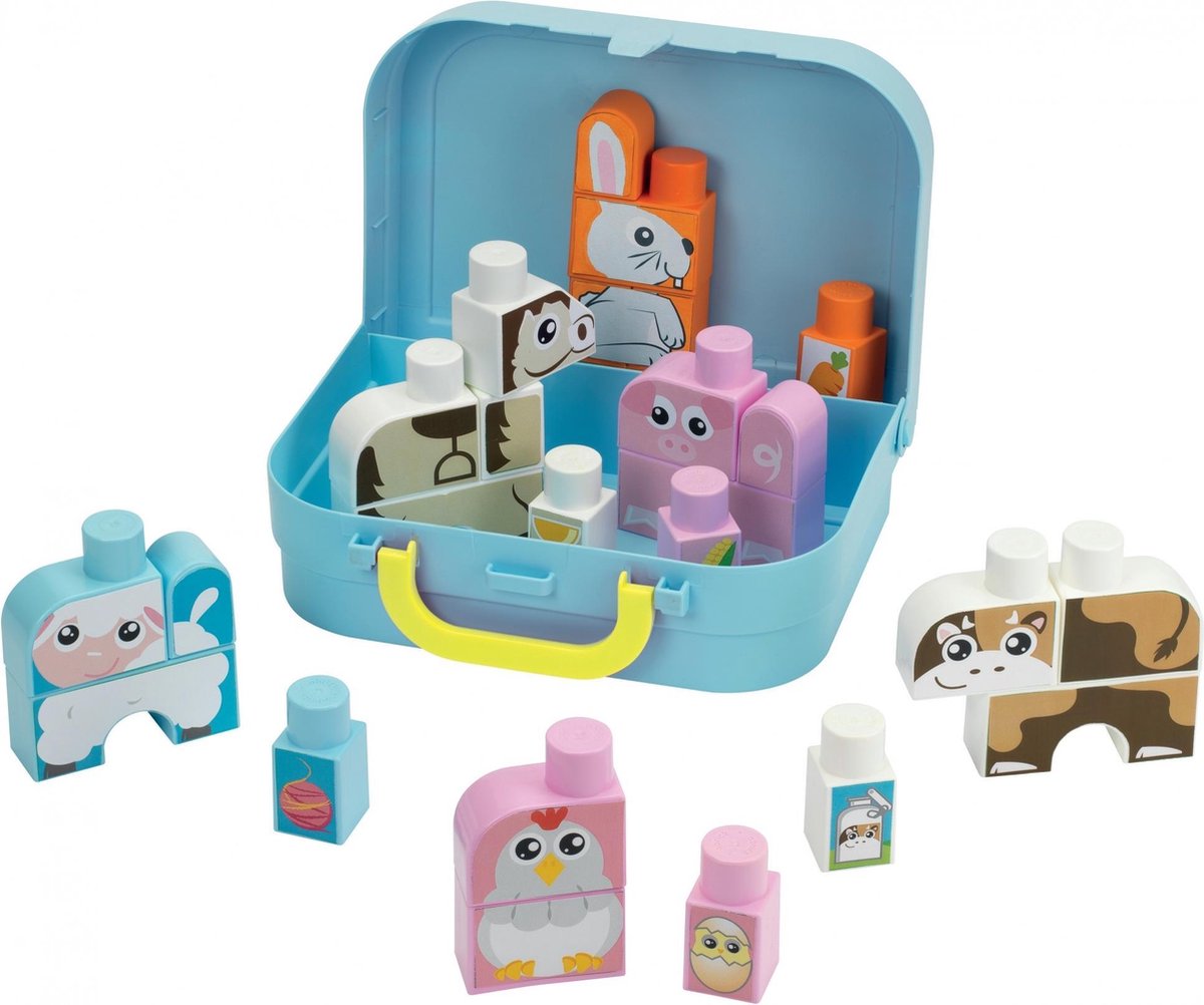 écoiffier Maxi Abrick: Dierenfiguren Met Koffer Blauw