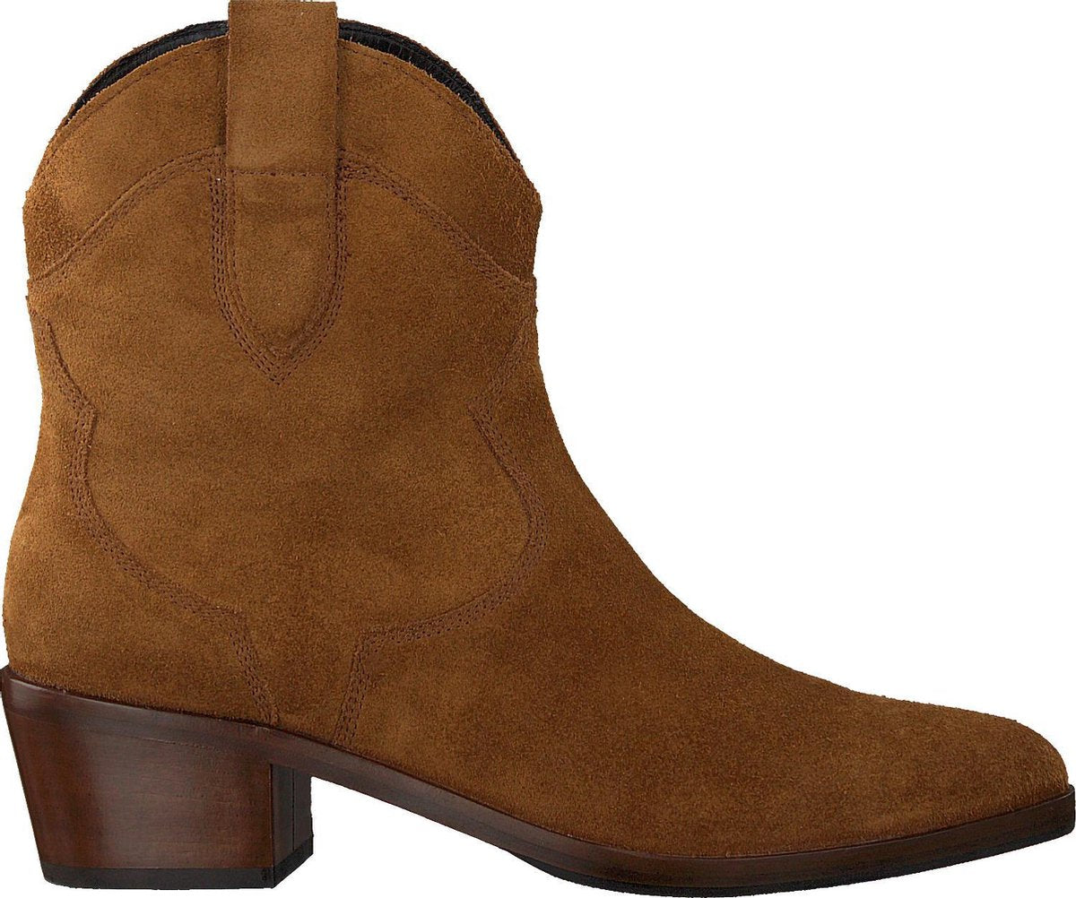 Notre-V Az3103 Enkellaarsjes - Enkelboots - Dames - Cognac - Maat 38