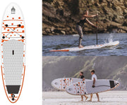 SHARKSUPs Allround ride 10'6x32"x5" - 25 PSI - Complete set - 3 jaar garantie  - Opblaasbare Stand Up Paddle Board - SUP