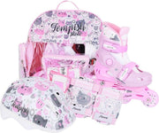 Tempish Inlineskates - Maat 30-33 - Unisex - roze/wit/grijs
