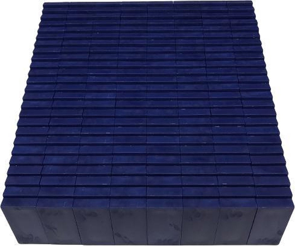 Domino stenen Don Domino donkerblauw (200 steentjes) + opbergemmer