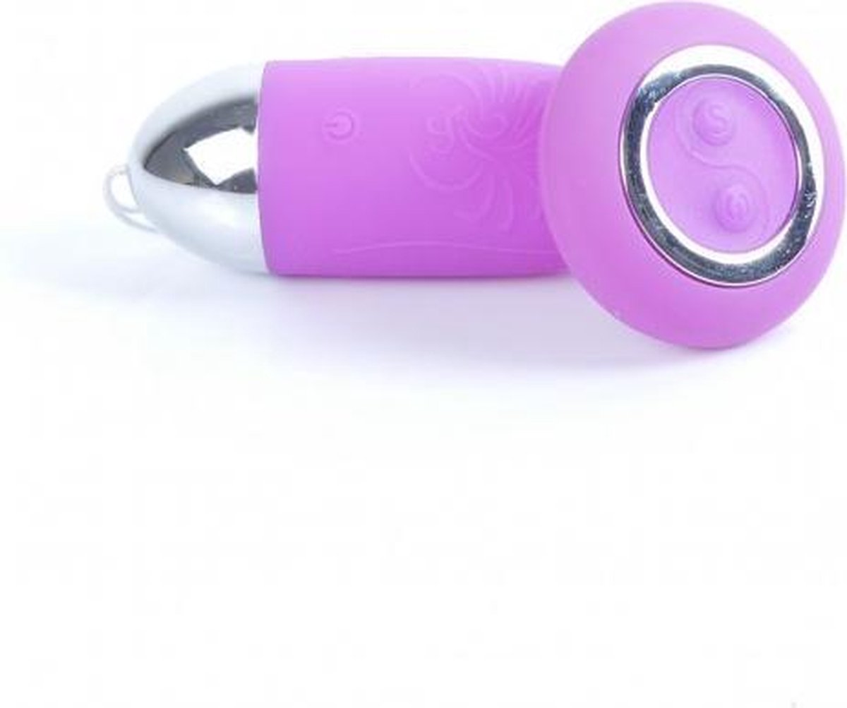 Afstand bendienbaar ei - USB Oplaarbaar - Trill ei - Paars