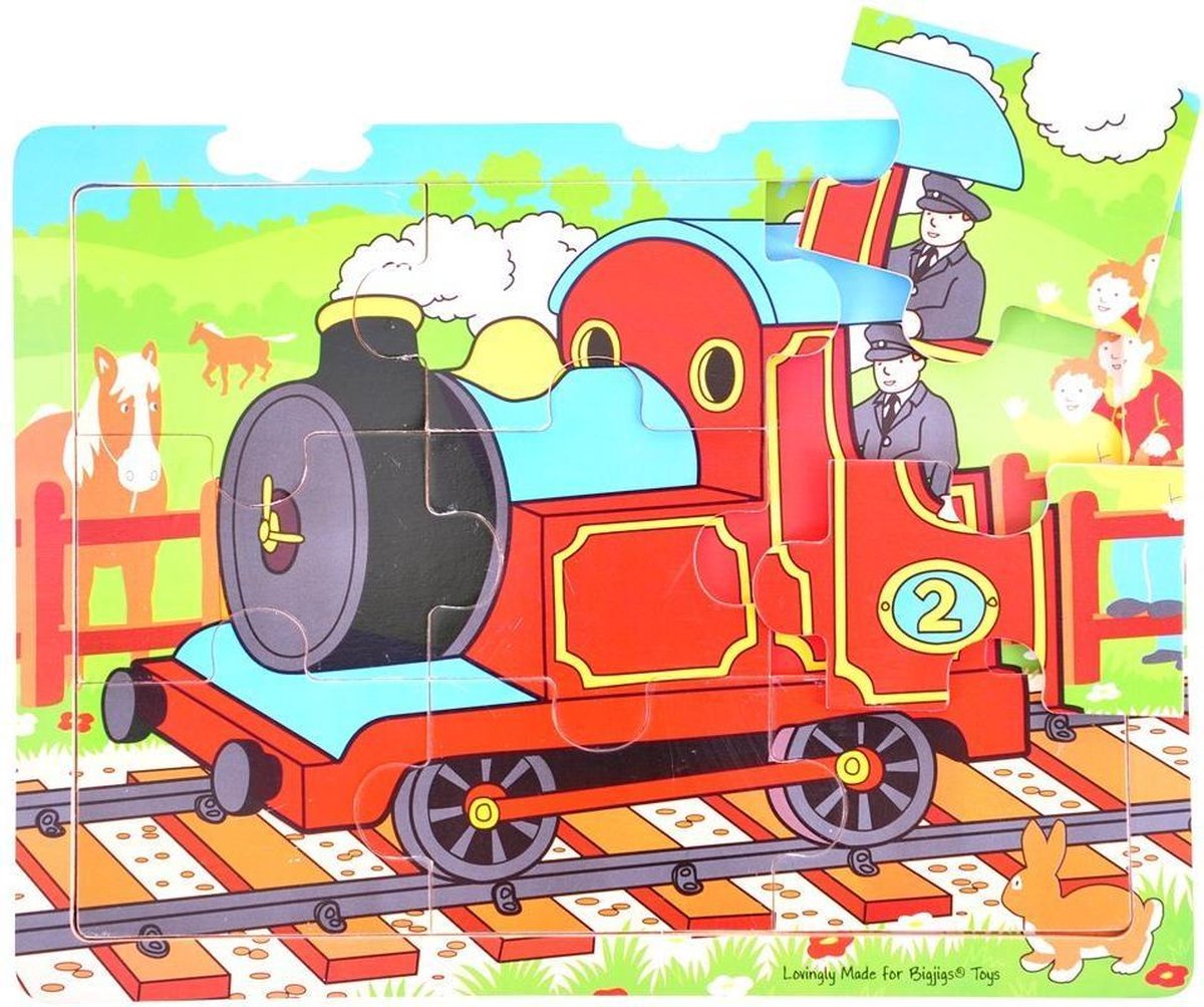 Bigjigs 9 Piece Tray Puzzle - Train