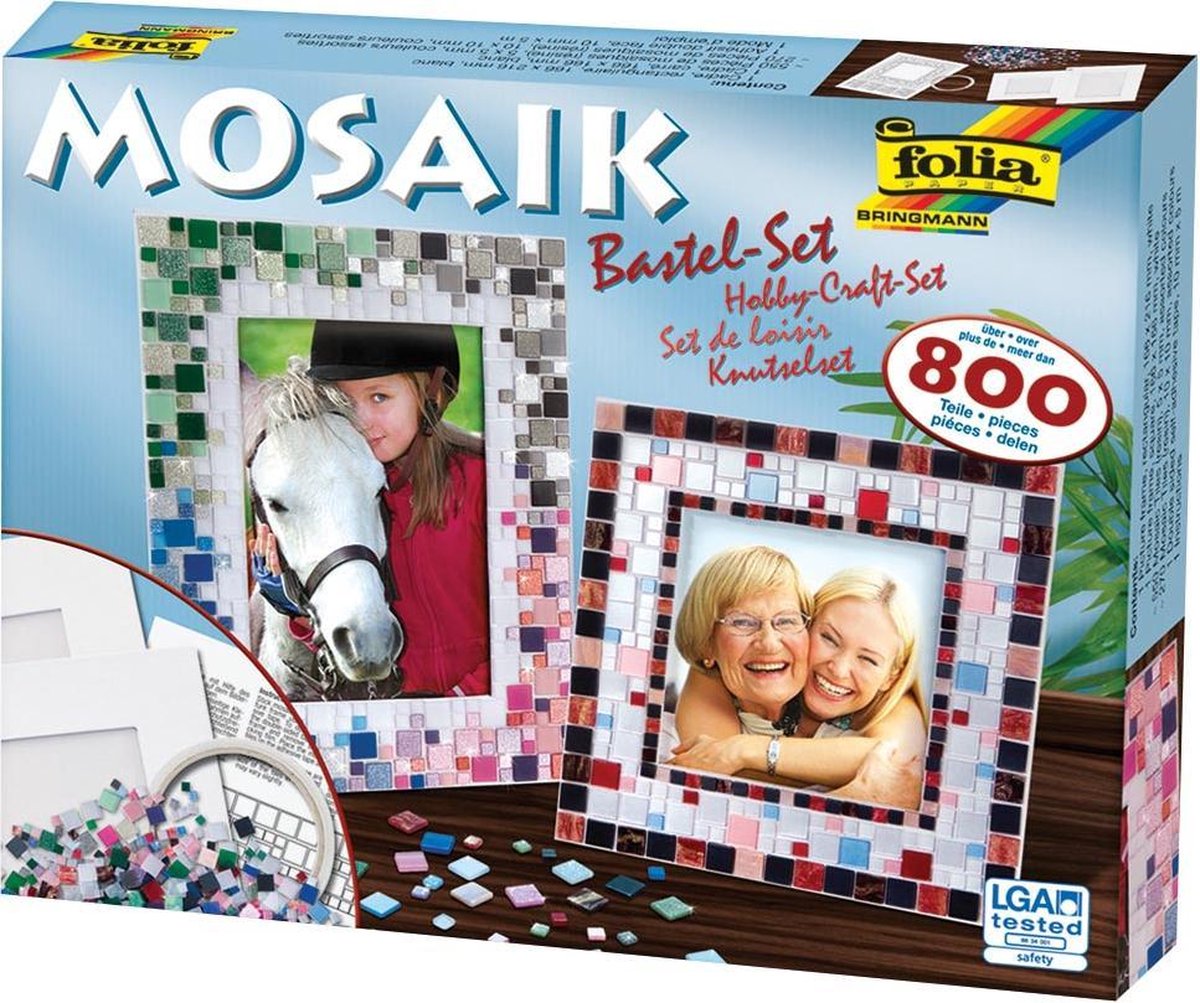 4x Folia knutselset mozaÃ¯ek Fotokader