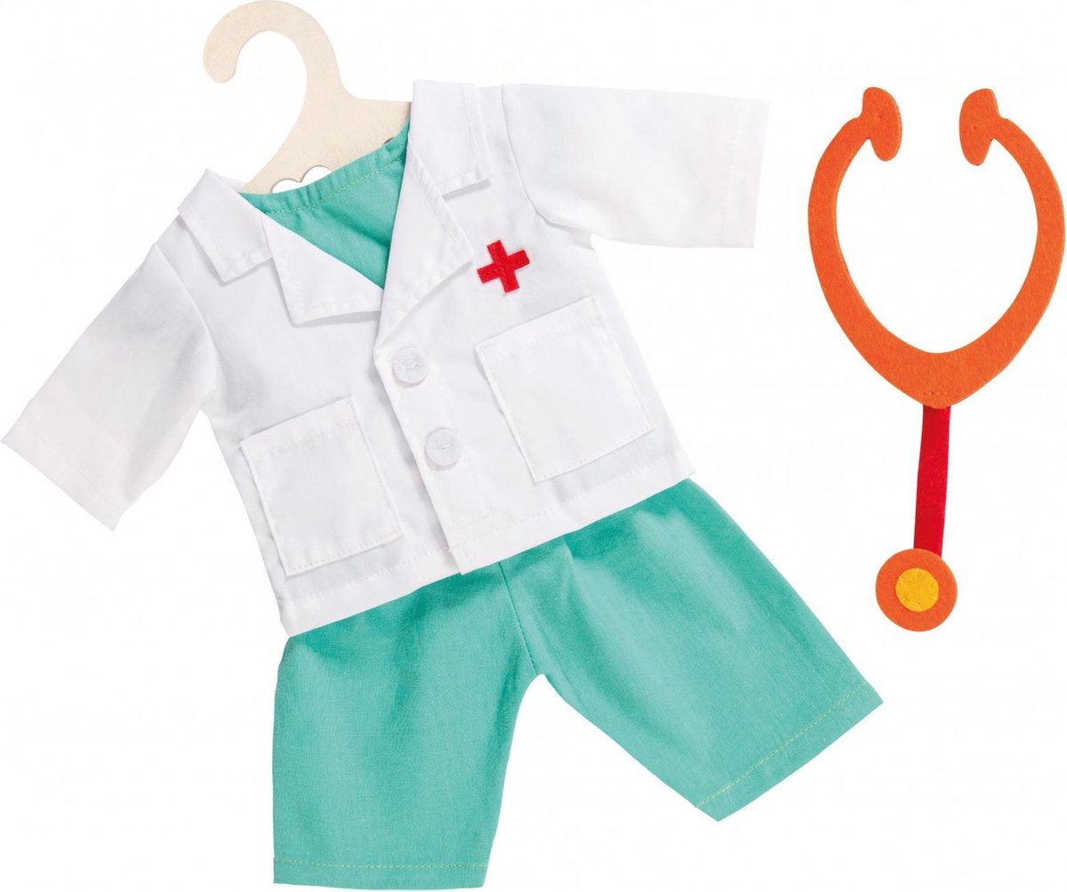Poppen Doktersoutfit met Stethoscoop