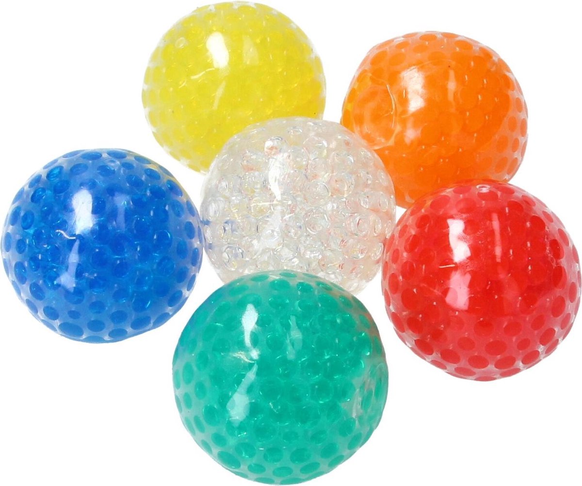 Banzaa Anti stressbal Orbeez Mesh 7cm ‒ Mega super pack 6 stuks ‒ Multicolour