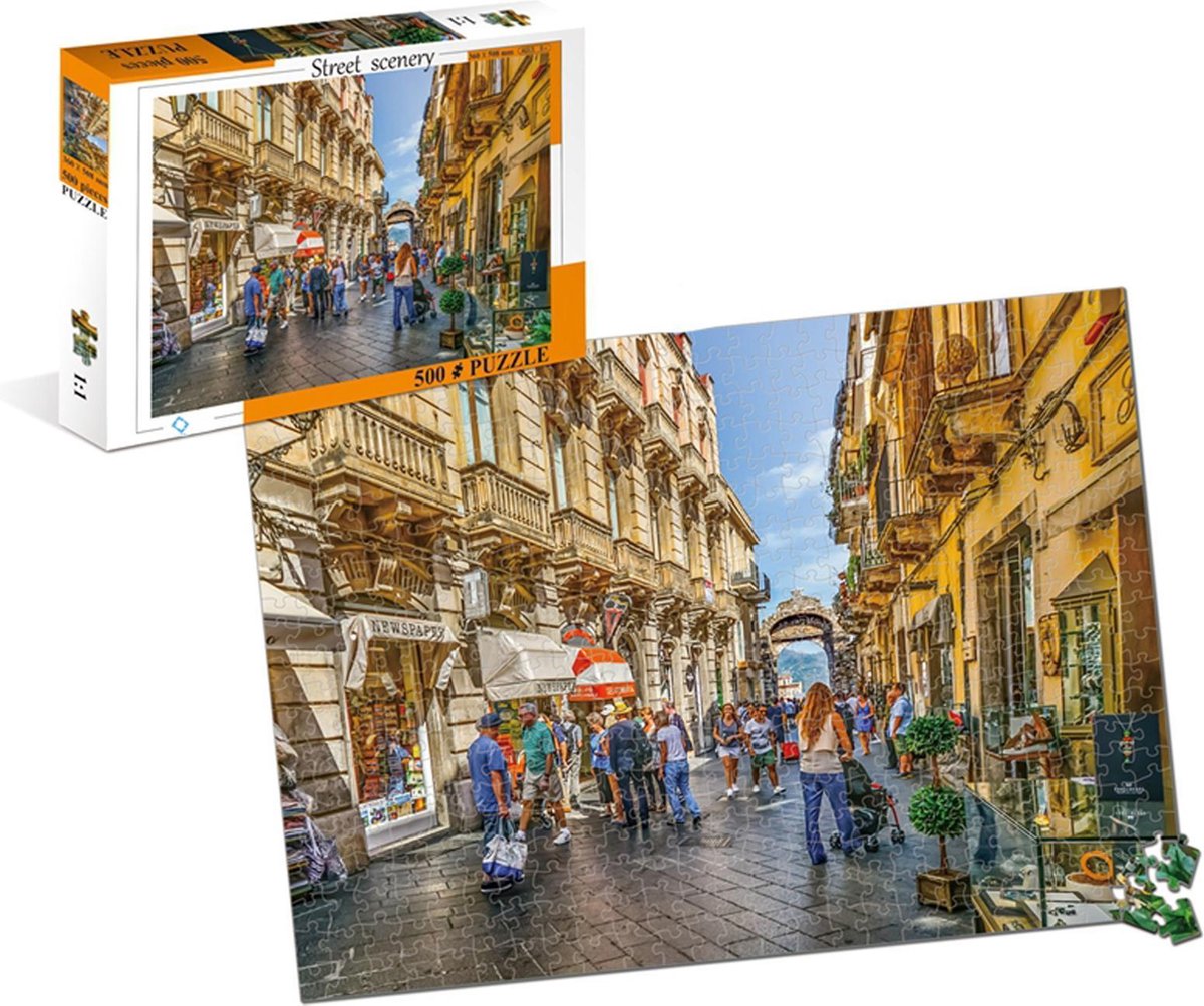Puzzel – Straatbeeld – 500 stukjes | Puzzels Volwassenen – Kinderpuzzel | Legpuzzel 500 stukjes | Puzzel  Volwassenen 500 stukjes