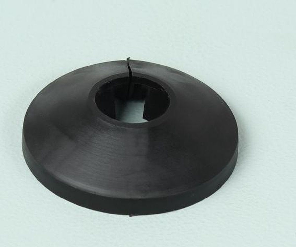 Buisrozet - Rozet Radiator - Zwart - 15 MM - Klemrozet Verwarmingsbuis - Set per 2 stuk
