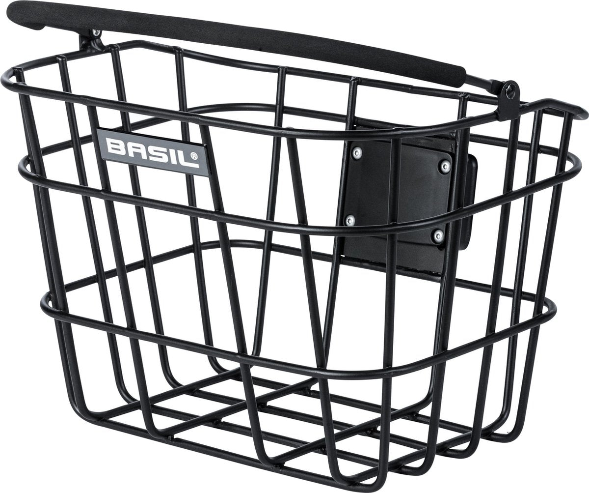 Basil Bremen Alu KF Fietsmand - Voor - Aluminium - Matzwart