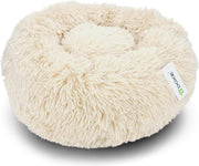 Doxie® Pluche Fluffy Donut Hondenmand – Kattenmand – Hondenkussen – Kattenkussen – Wasbaar – Antislip – ⌀ 50 cm – Beige