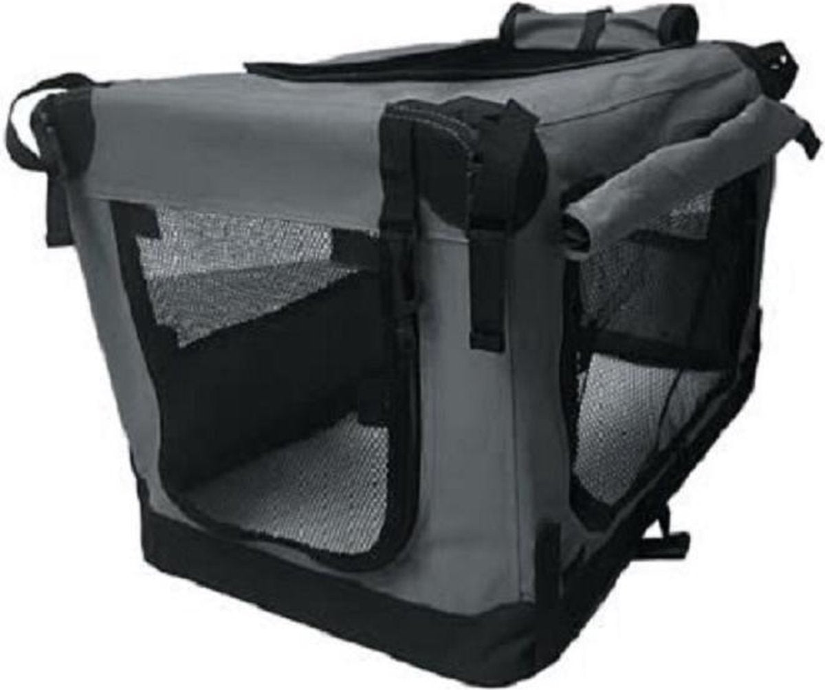 Nylon Hondenbench Premium Antraciet 81 x 58 x 58 cm