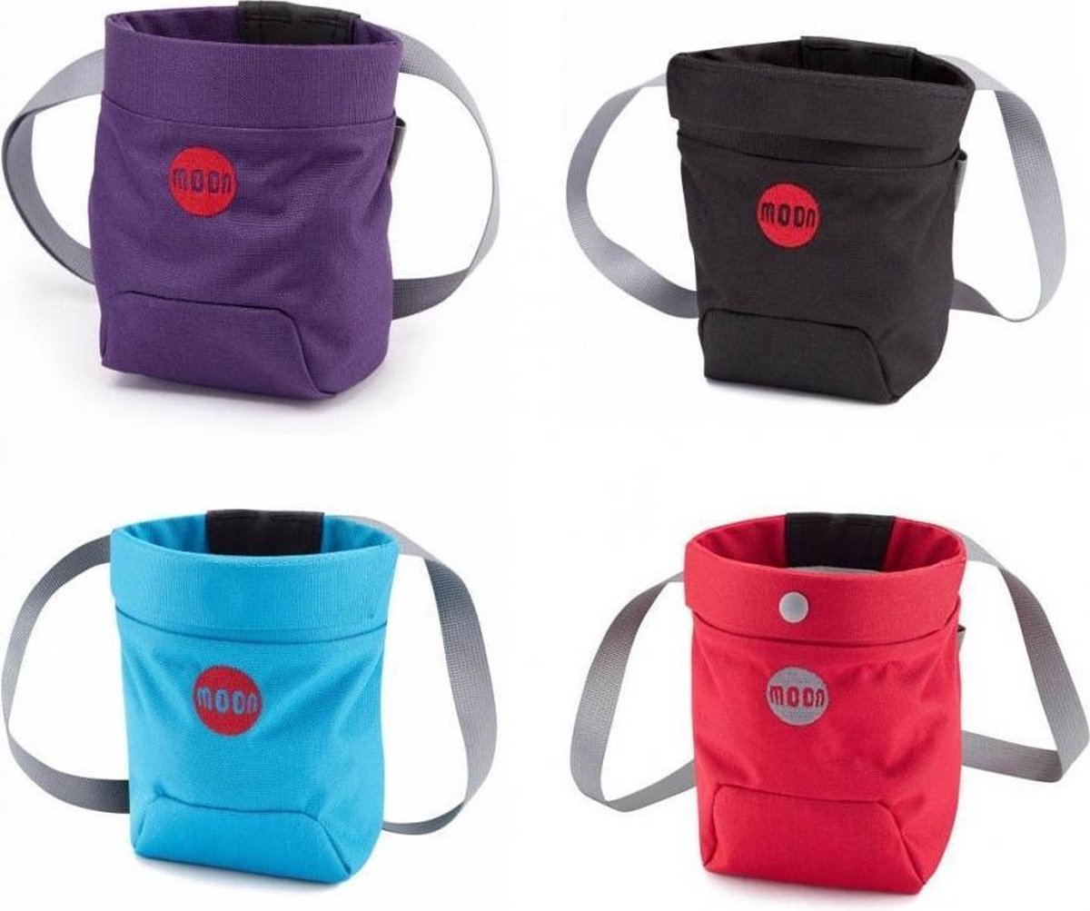Moon Climbing Trad Chalk Bag met sluitsysteem zonder koord Paars