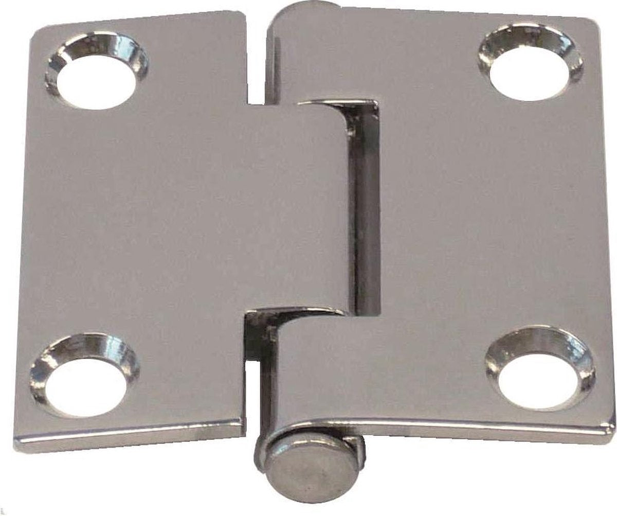 Luikscharnier - 50x50x2 - Rvs 304 - Knoop onder