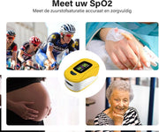 IMDK - Pulse oximeter – Saturatie meter – Digitale hartslagmeter – Zuurstofmeter - Digital pulse oximeter – Zuurstof - Hartslagmeter – Zuurstof saturatiemeter – hartslag - Bloedzuurstofmeter – Oximeter – Vingertop pulse