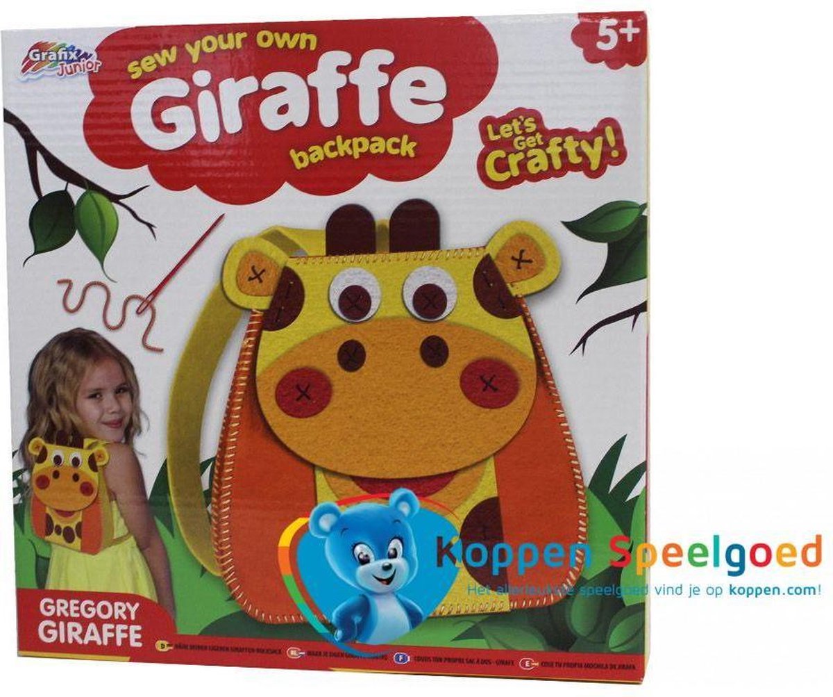 Giraffe Maak je eigen rugzak Speelgoed