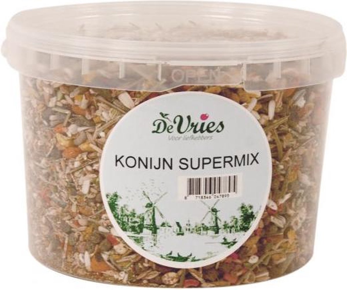 1500 gr De vries konijn supermix