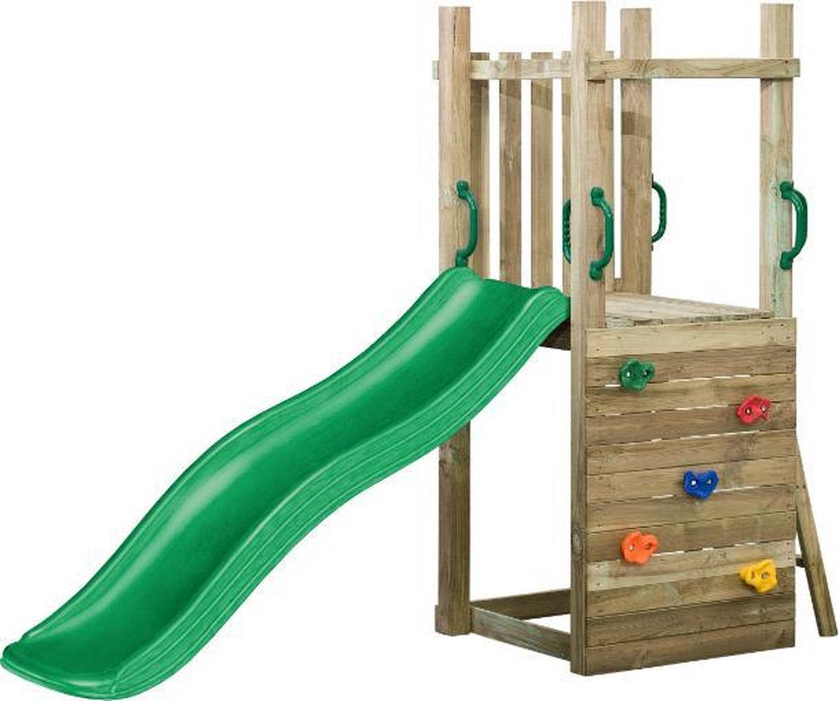 SwingKing Speeltoestel Irma + glijbaan Groen    - 160x70x175cm