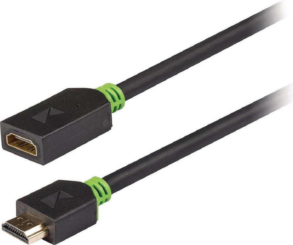 High Speed HDMI -kabel met Ethernet HDMI -connector - HDMI -ingang 2.00 m grijs