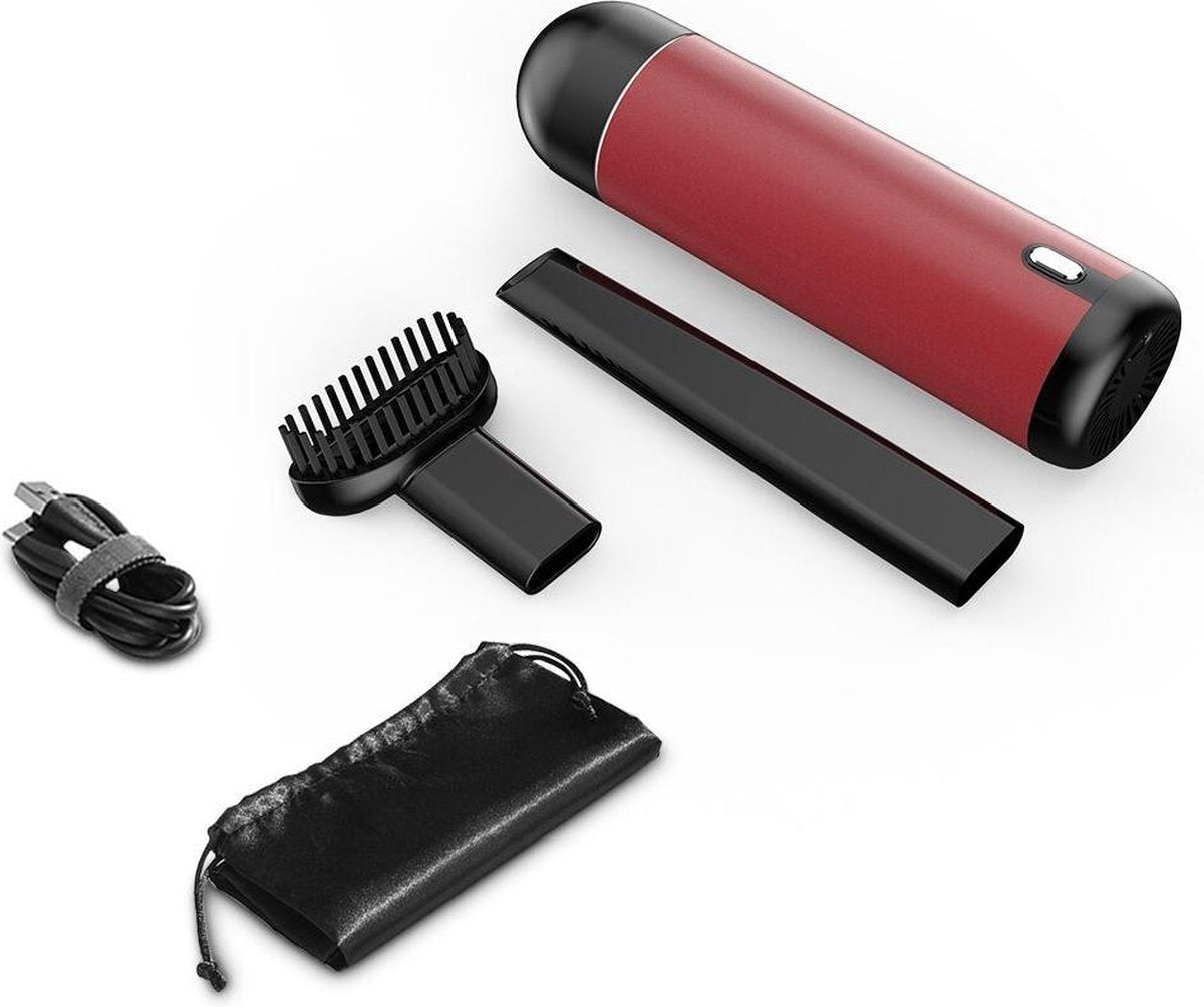 Grandecom® Pro Compacte Auto Stofzuiger - Mobiele Stofzuiger - Draadloos - Modern - Rood