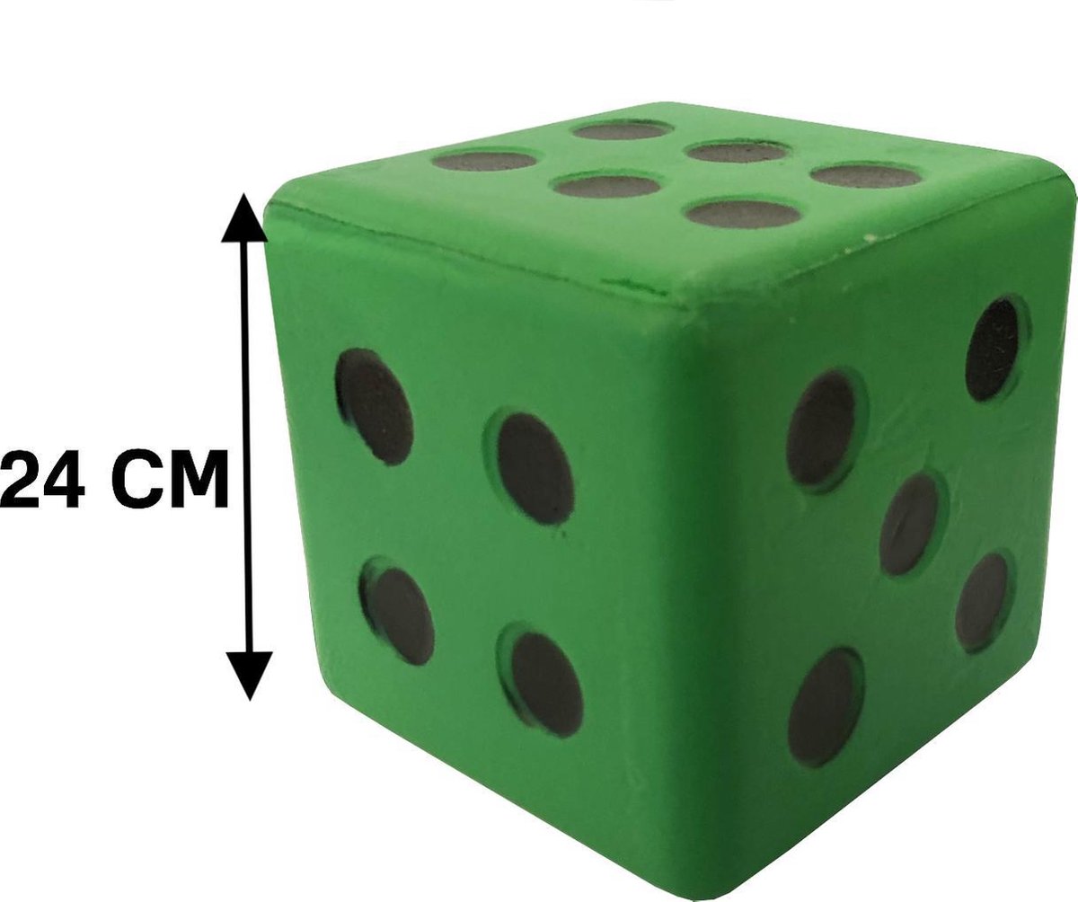 Dobbelsteen Coated Foam XL 24 CM GROEN
