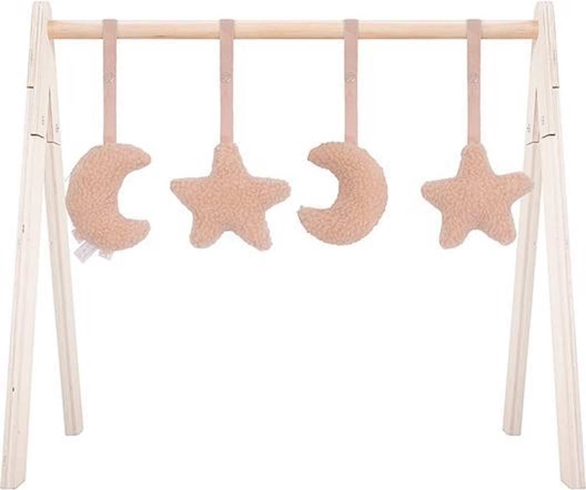 Jollein Babygym Speeltjes - Moon - Pale Pink - 4 Stuks