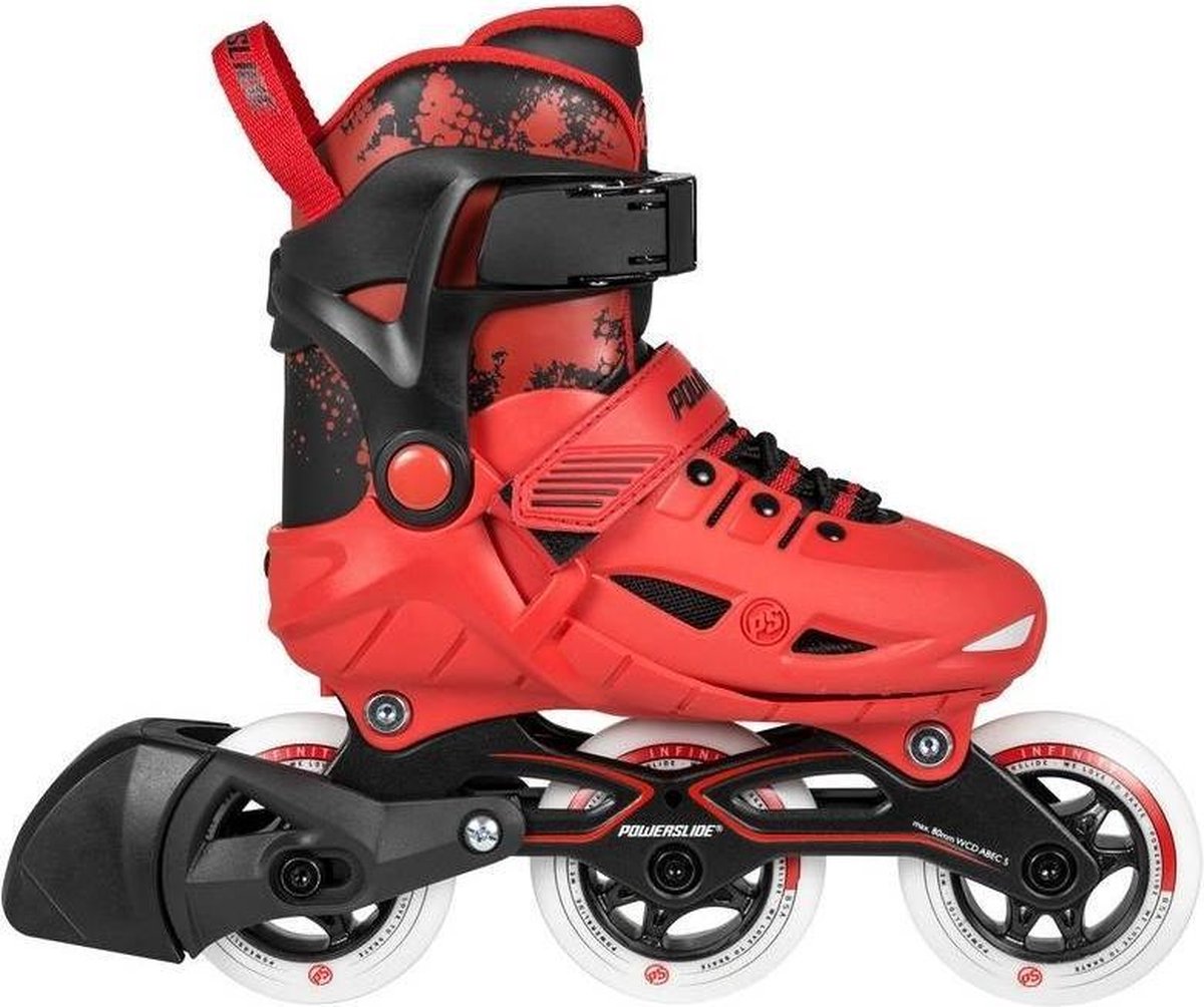 Powerslide Phuzion Inlineskates - Maat 37-40 - Unisex - rood/ zwart