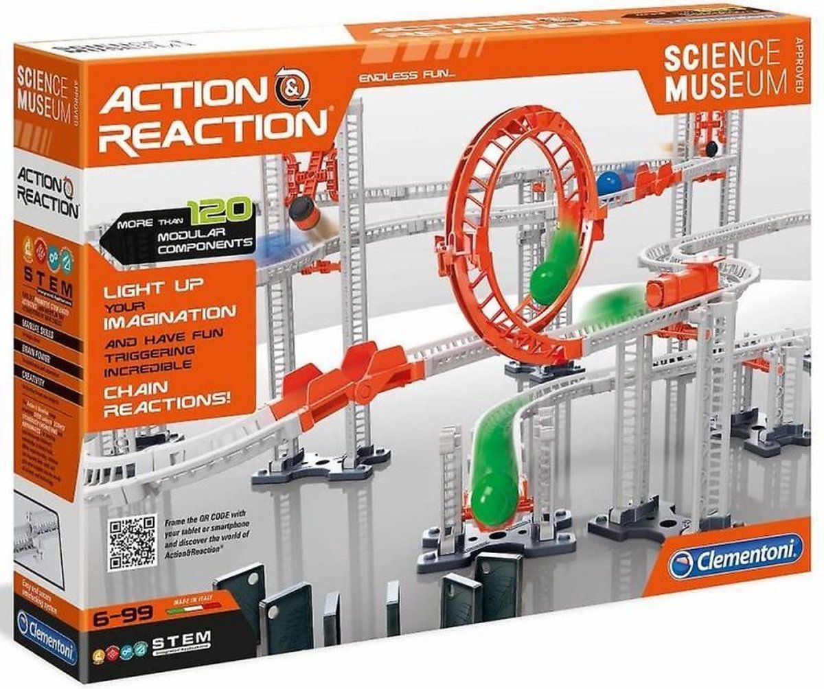 Clementoni - Actie & Reactie Kit - Wetenschapsdoos Kinder- en Speelgoed