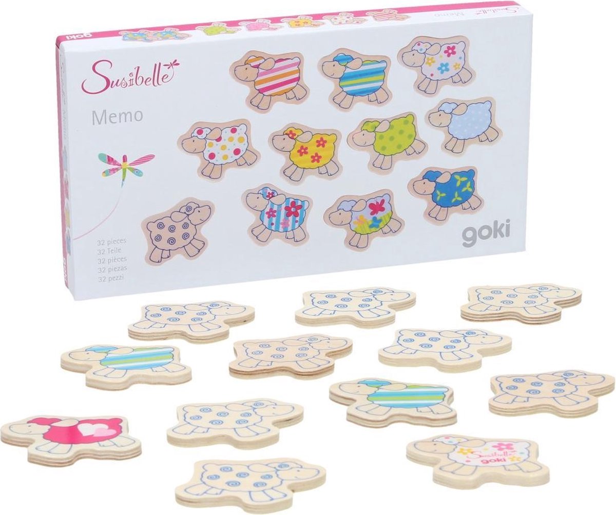 Goki Houten Geheugenspel: Schaap 32-delig