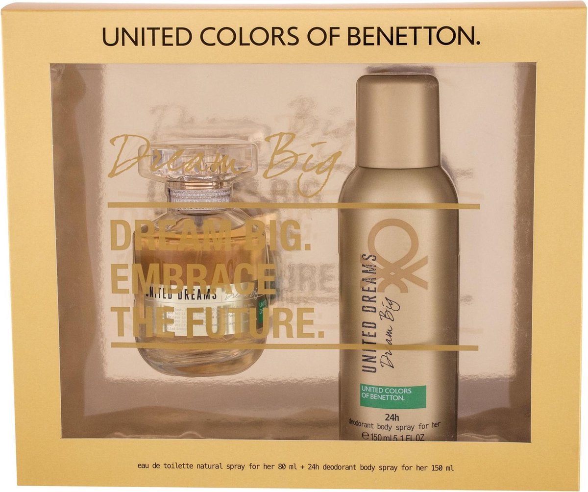Benetton - United Dreams Dream Big Giftset Eau de toilette 80 ml en deospray 150 ml - 80ml