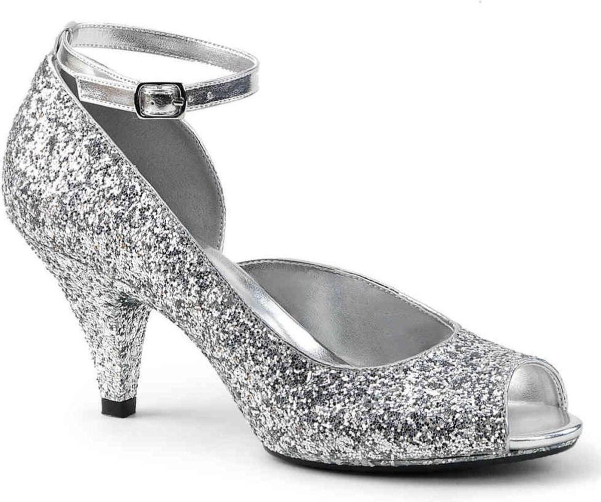 Fabulicious Hoge hakken -37 Shoes- BELLE-381G Zilverkleurig