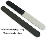 Rojafit - Professionele Polijstvijl - 3 Zijdig - 18cm.- Voordeelset 2 Stuks !!